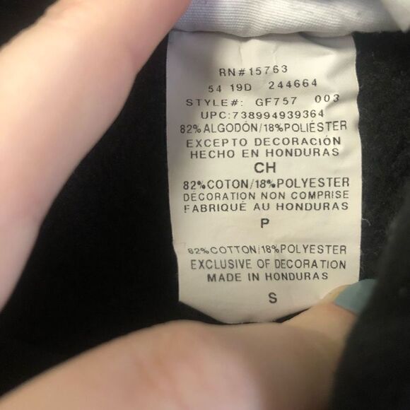 champion reverse weave black size small cropped see measurements - Picture 4 of 8